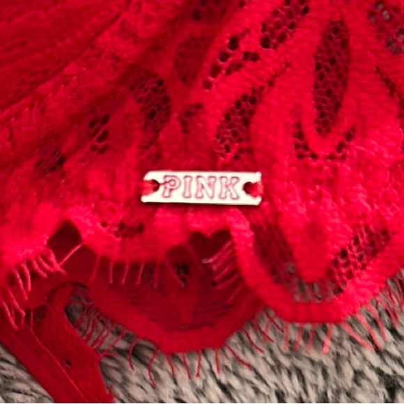 VS Pink Red Lace Bra - Picture 5 of 5